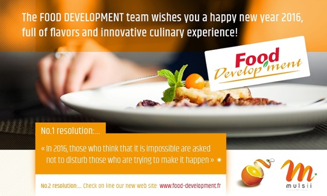 2016 full of flavors and innovative culinary experience!